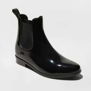 Chelsea Black Waterproof Rain Boots